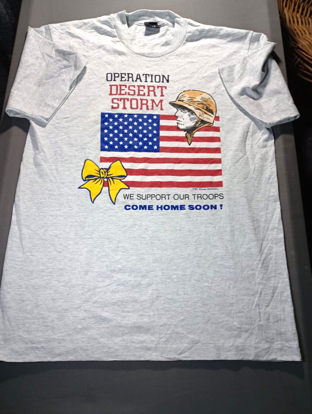 Screen Stars Best Operation Desert Storm USA Graphic T Shirt Men's Size Large